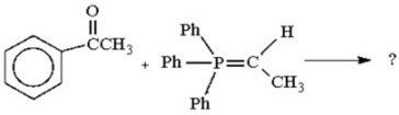 Give the products obtained from the following Wittig reaction.Show both stereoisomers.