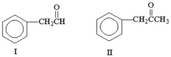 Propose an IR frequency that would distinguish between the following compounds: