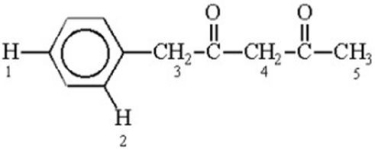 Which of the labeled hydrogen atoms in the following structure is the most acidic?