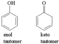 Which of the following keto-enol tautomers is more stable? Explain.  <div style=padding-top: 35px> 