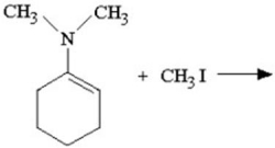 What iminium salt is produced in the reaction shown below?  
