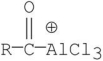 <strong>Which of the following is the electrophile that attacks the aromatic ring during Friedel-Crafts acylation?</strong> A) B) C) D) E)AlCl<sub>3</sub>
