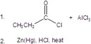 <strong>Identify the condition(s)that will not work for the following reaction.You may choose more than one answer. </strong> A) B) C) D)CH<sub>3</sub>CH<sub>2</sub>CH<sub>2</sub>Cl + AlCl<sub>3</sub> E)CH<sub>3</sub>CH<sub>2</sub>CH<sub>2</sub>OH,H<sub>2</sub>SO<sub>4</sub>