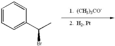 Provide the structure of the major organic product of the following reaction sequence.