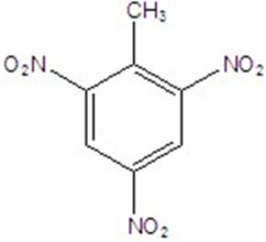 <strong>Give the best name for the structure. </strong> A)2-methyl-1,3,5-trinitrobenzene B)1,3,5-triaminotoluene C)1,3,5-trinitrotoluene D)2,4,6-triaminotoluene E)2,4,6-trinitrotoluene