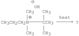 What is the major alkene formed in the following Hofmann elimination?