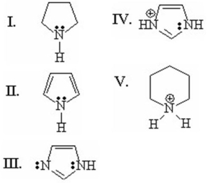 Which of the following heterocyclics has the lowest pKa value?