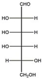 Given the structure of D-talose below,provide the Haworth structure of α-D-talopyranose.