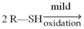 What is the product obtained from the mild oxidation of the thiol shown below?