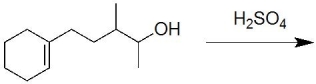 Predict the product of the following reaction involving general acid catalysis. (Hint: Five membered ring is formed through intramolecular cyclization.)