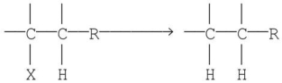 <strong>Which of the following best represents the chemical reaction catalyzed by B<sub>12</sub>-dependent enzymes?</strong> A) B) C) D) E)