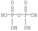<strong>When phosphoric acid is heated it loses water to form an anhydride known as pyrophosphate or pyrophosphoric acid.What is the structure of pyrophosphoric acid?</strong> A) B) C) D) E)