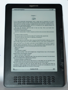 <strong> The Amazon Kindle, shown above, is a platform for ____.</strong> A) e-books B) DVD movies C) music CDs D) all of the above