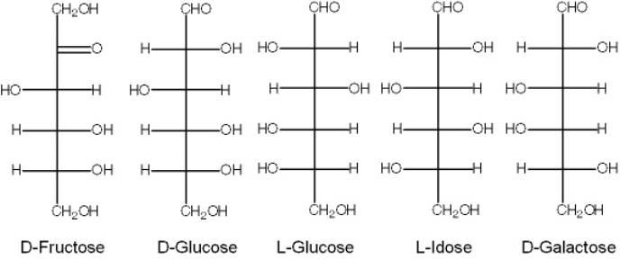 Exhibit 16A Refer to Exhibit 16A.The enantiomer of D-glucose is: