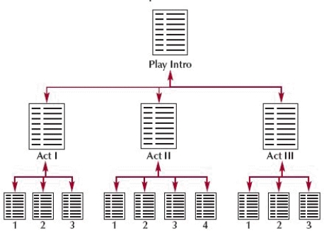 The structure shown in the accompanying figure is a linear structure.