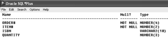 ​Structure of the ORDERITEMS table    -If a PRIMARY KEY constraint,named ORDERITEMS_PK,for the ORDER# and ITEM# columns of the ORDERITEMS table have been disabled,which of the following commands will enable the constraint?​