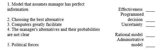 Match the following.You may use a response once,more than once,or not at all.