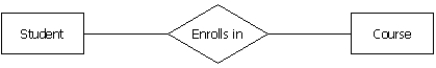<strong>Students at Macom University use an web-based course registration system.Identify the participation constraint of the following data model relationship.The university maintains student records until they graduate or do not enroll in a course for a 3-year period. </strong> A)N:M B)1:N C)(1,1):(0,N) D)(1,1):(1,N)