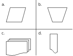<strong>Which of the following systems flowcharting symbols descriptions is incorrect? </strong> A)general purpose input-output B)manual process C)multiple-page document D)punched card
