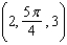 <strong>Convert from cylindrical coordinates to rectangular coordinates.</strong> A) e. b. f. c. g. d. h.