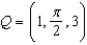 If in cylindrical coordinates, find rectangular coordinates of Q.