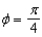 Find the set of intersection of the surfaces whose equations in spherical coordinates are and .