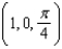 Let A, B, and C be three points on the unit sphere centered at the origin whose spherical coordinates are A = (1, 0, 0), B = , and C = .(a) Find the angle between and .(b) Find the angle between and .(c) Find the angle between and .