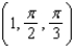 Let A, B, and C be three points on the unit sphere centered at the origin whose spherical coordinates are A = (1, 0, 0), B = , and C = .(a) Find the angle between and .(b) Find the angle between and .(c) Find the angle between and .