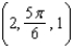 Given points A = and B = in cylindrical coordinates, find the distance between the two points.