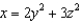 <strong>Identify the trace of the surface in the plane x = 1.</strong> A)ellipse but not a circle E)two parallel straight lines B)parabola F)two intersecting straight lines C)hyperbola G)point D)circle H)straight line