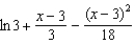 Which of the following is the degree 2 Taylor polynomial centered at for ? 1) 2) 3) a.None E)1, 2 B)1 F)1, 3 C)2 G)2, 3 D)3 H)1, 2, 3