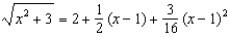 Estimate the range of values of x for which the approximation is accurate to within 0.0002.
