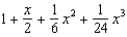 <strong>Find the terms in the Maclaurin series for the function , as far as the term in .</strong> A) e. b. f. c. g. d. h.