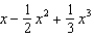 <strong>Find the terms in the Maclaurin series for the function , as far as the term in .</strong> A) e. b. f. c. g. d. h.