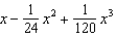 <strong>Find the terms in the Maclaurin series for the function , as far as the term in .</strong> A) e. b. f. c. g. d. h.