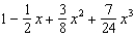 <strong>Find the terms of the Maclaurin series for , as far as the term in .</strong> A) e. b. f. c. g. d. h.