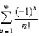 Find the sum of the series .