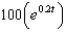 <strong>The radioactive isotope Bismuth-210 has a half-life of 5 days. Suppose we have an initial amount of 100 mg. The amount of Bismuth-210 remaining after days is</strong> A) e. b. f. c. g. d. h.