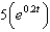 <strong>The radioactive isotope Bismuth-210 has a half-life of 5 days. Suppose we have an initial amount of 100 mg. The amount of Bismuth-210 remaining after days is</strong> A) e. b. f. c. g. d. h.