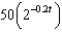 <strong>The radioactive isotope Bismuth-210 has a half-life of 5 days. Suppose we have an initial amount of 100 mg. The amount of Bismuth-210 remaining after days is</strong> A) e. b. f. c. g. d. h.