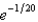 <strong>An object cools at a rate (measured in ) equal to times the difference between its temperature and that of the surrounding air. Suppose the object takes 10 minutes to cool from 60 C to 40 C in a room kept at 20 C. Find the value of .</strong> A) e. b. f. c. g. d. h.