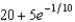 <strong>An object cools at a rate (in ) equal to of the difference between its temperature and that of the surrounding air. If a room is kept at 20 C and the temperature of the object is 28 C, what is the temperature of the object 5 minutes later?</strong> A)22 E) b.24 F) c. g. d. h.