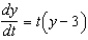 <strong>Solve the differential equation , . From your solution, and the value of .</strong> A) e. b.2 F)3 C)5 G) d.0 H)