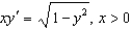 Find the solution to the differential equation that satisfies the initial condition .