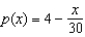 <strong>If the demand function for a certain commodity is and the consumer surplus is 15, what should be the sale price?</strong> A)1 E)3.3 B)4 F)6 C)1.5 G)2 D)2.5 H)3