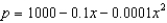 The demand function for producing a certain commodity is given by . Find the consumer surplus when the sale level is 500.