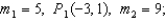 Find the center of mass of the system a. e. b. f. c. g. d. h.