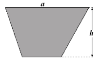 A tank contains water. The end of the tank is vertical and has the shape below. Find the hydrostatic force against the end of the tank.