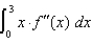 Let f be a twice differentiable function such that f(0) = 5, f(3) = 1, and (3) = . Determine the value of .