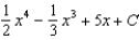 <strong>Find the most general antiderivative of the function .</strong> A) e. b. f. c. g. d. h.